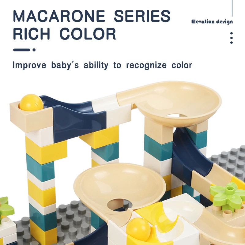 Детский Рабочий стол Монтессори с 128 большими строительными блоками Обучающие