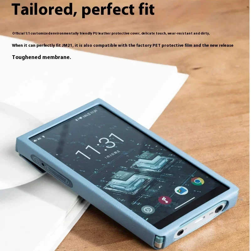 Фото Защитный чехол для плеера FiiO SK-JM21 из искусственной кожи, противоскользящий, легко разбираемый, для музыкального плеера FiiO JM21, на заказ, подарки №3