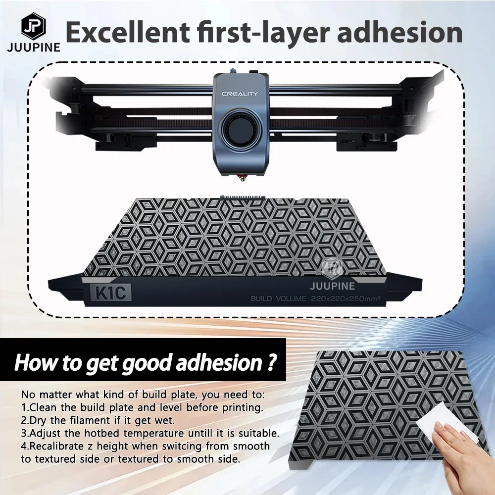 Для Creality K1 обновленные детали 235x235 мм встроенная пластина ACH K1c аксессуары для