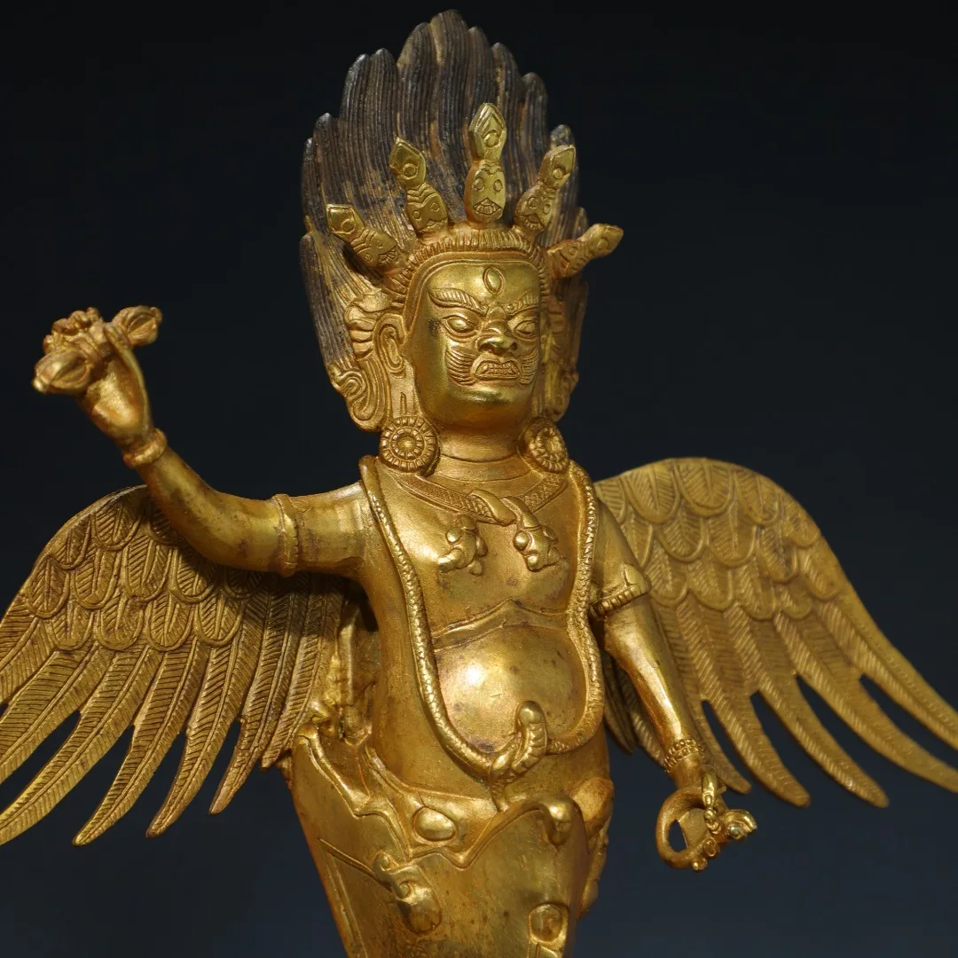 Коллекция тибетских храмов старое бронзовое позолоченное храм Будда Лэй