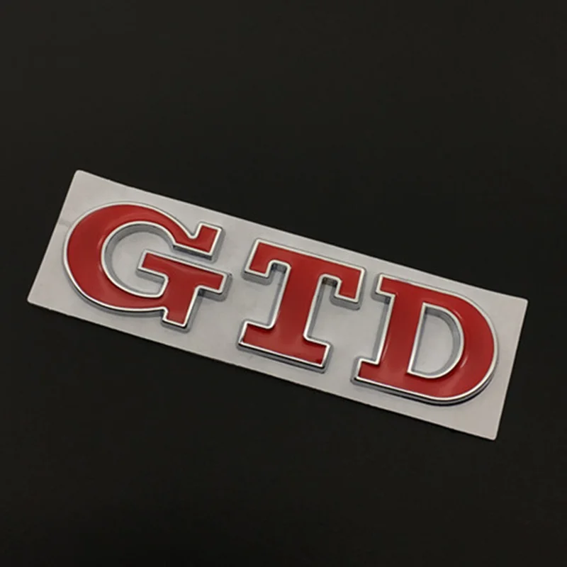 Металлический 3D значок на багажник автомобиля наклейка эмблема GTD для Volkswagen Golf 7 6