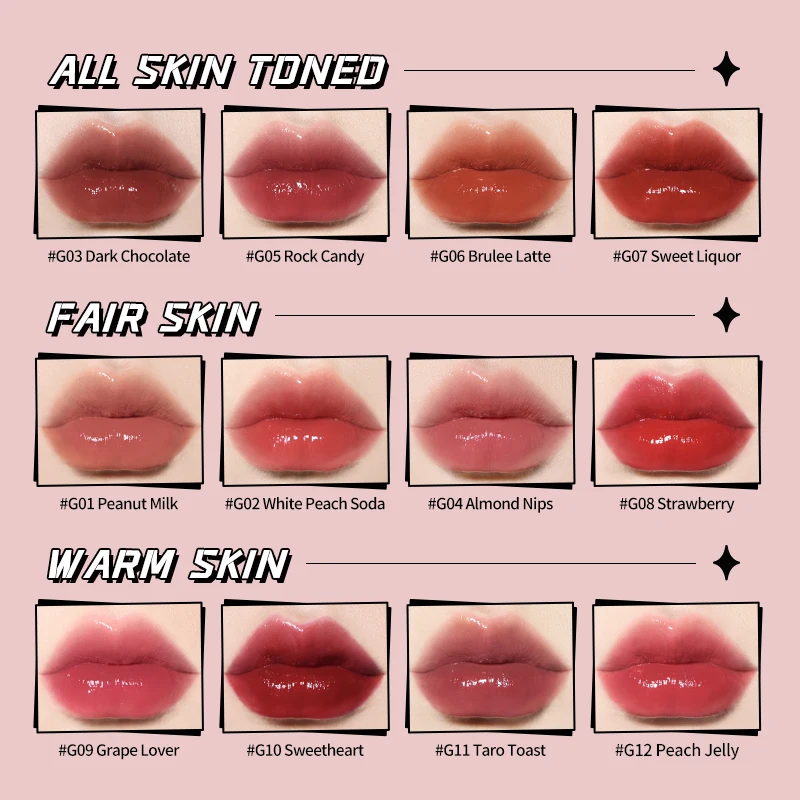 Flower Knows Cherry Love Lip Gloss Liquid Tint In 12 Colours 3g |