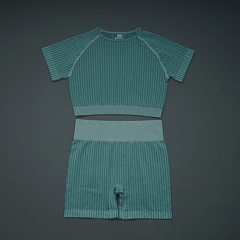 Women's tracksuit Seamless Women Yoga Set Sports Shorts Fitness Wear Outfit Gym Yoga Sets Workout Sports Suits Women Sportswear