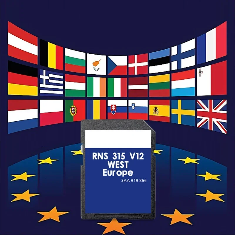 Карта памяти SD RNS315 AZ V12 8 ГБ анти-туман