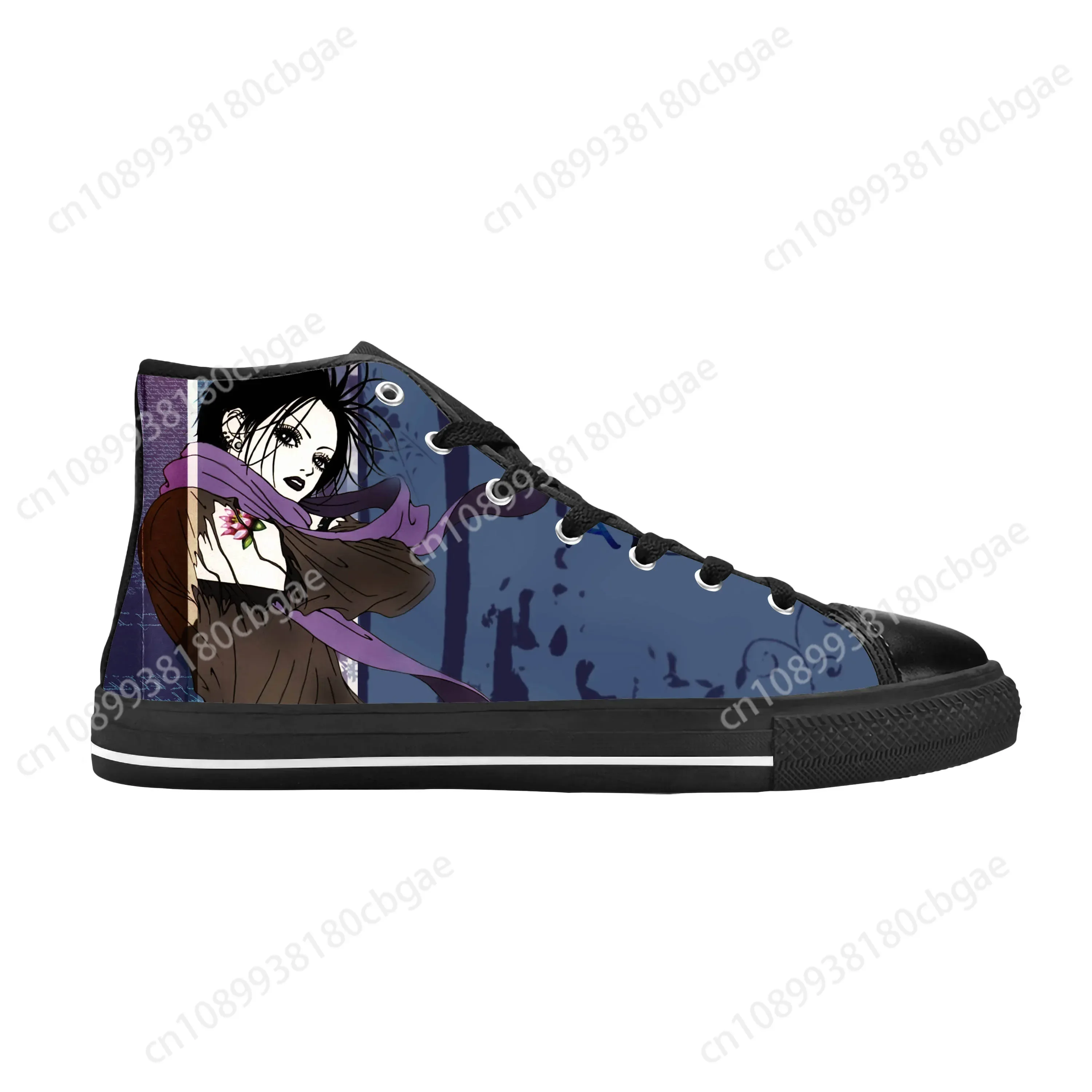 Black Stones NANA Osaki Rock Аниме Мультфильм Манга Повседневная тканевая обувь Высокие