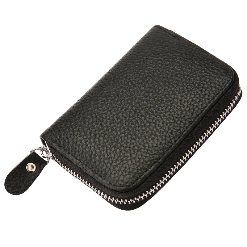 

Женский роскошный кожаный мини-кошелек с отделением для кредитных карт, вместительный мужской держатель для кредитных карт, сумка-Органайз...