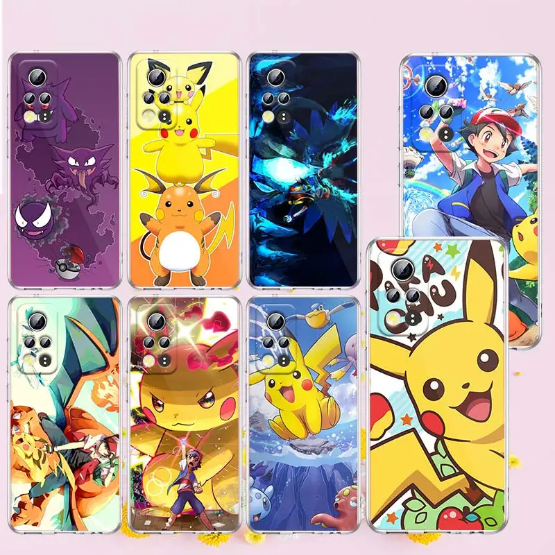 

Anime Pokemon Pikachu For Honor X8 X7 60 50 SE X20 X30 10X 10 10i 9 9A 9C 9X 8X 8A Pro Lite RU Transparent Phone Case Capa