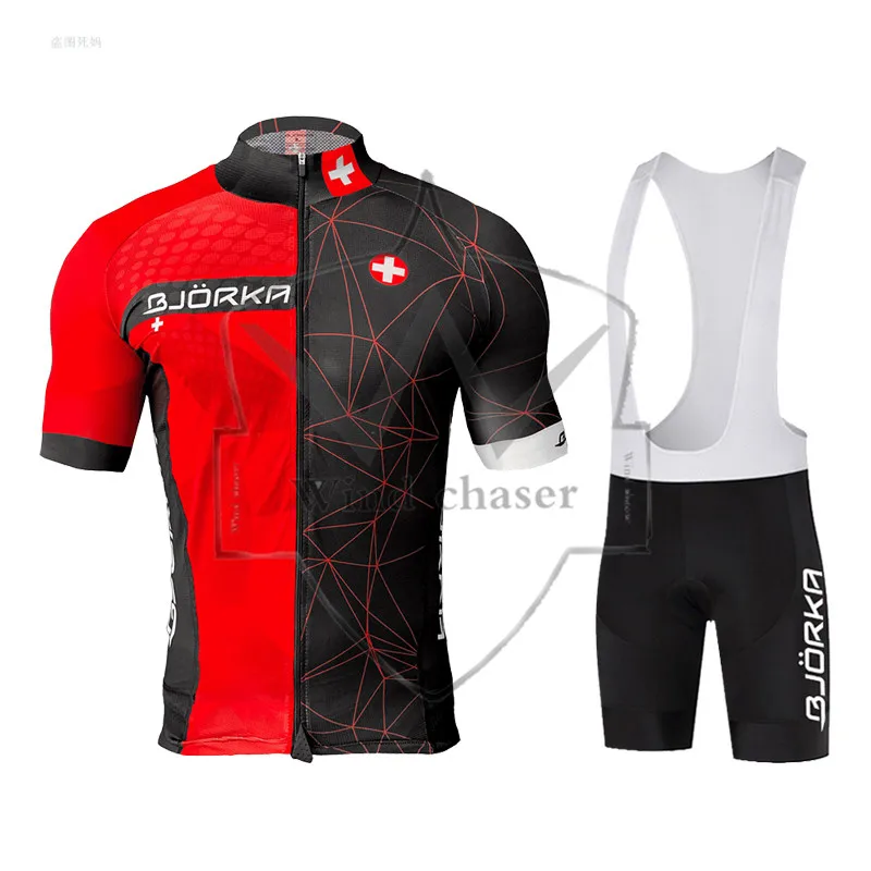 

2022 Men Summer Clothing cycling Clothes kits short sleeve bib shorts men's Breathable Bib Shorts maillot ciclismo set BJORKA