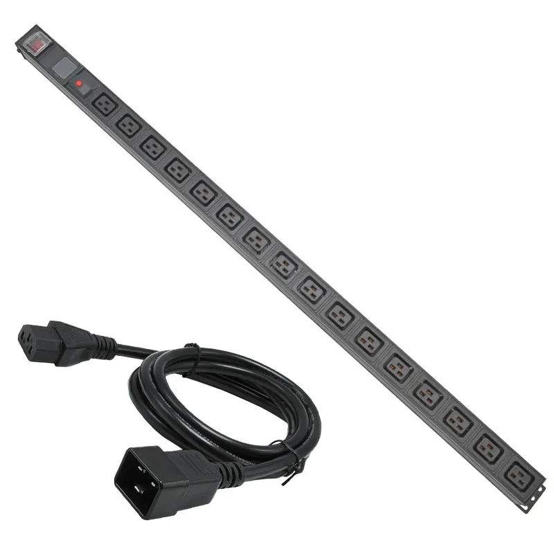 

PDU Power Strip C19 output Multiple SOCKET 16AC socket With current display meter IEC320 C14 port with 16A overload protection