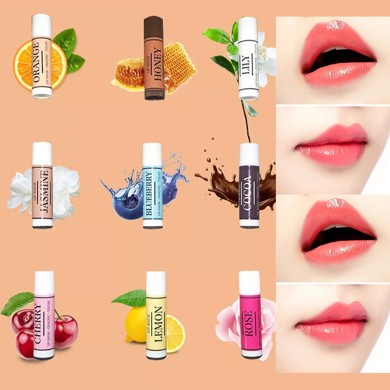 

Strawberry Lip Gloss Moisturizing Lipstick Makeup Lip Gloss Cosmetics Magical Color-changing Stick Lipstick Lasting 24 Hours