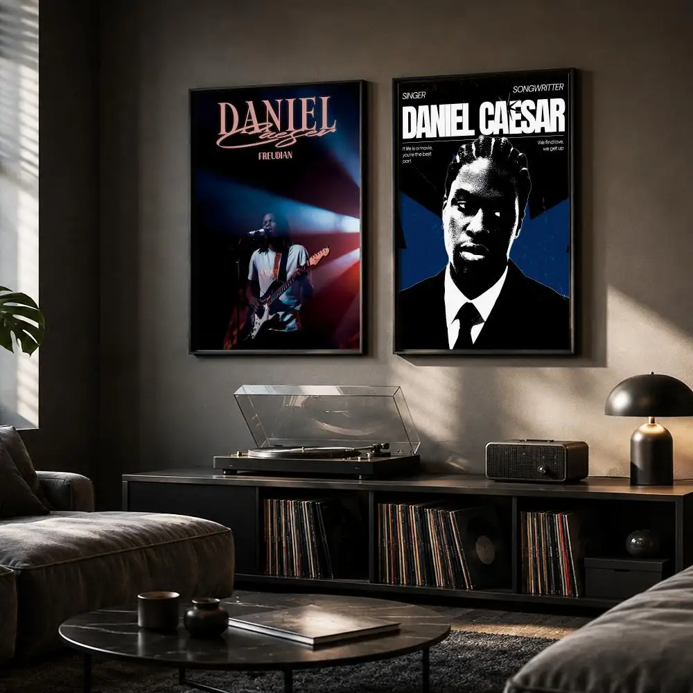 Фото Постеры-наклейки D-Daniel Caesar, HD-картины, самоклеящиеся художественные наклейки для спальни, гостиной, домашнего декора, современные настенные наклейки, подарок №3