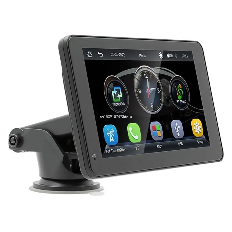 

Беспроводной автомобильный GPS-радио Carplay MP5-плеер Bluetooth-совместимый мультимедиа-AUX USB FM-плеер 7-дюймовый Прямая