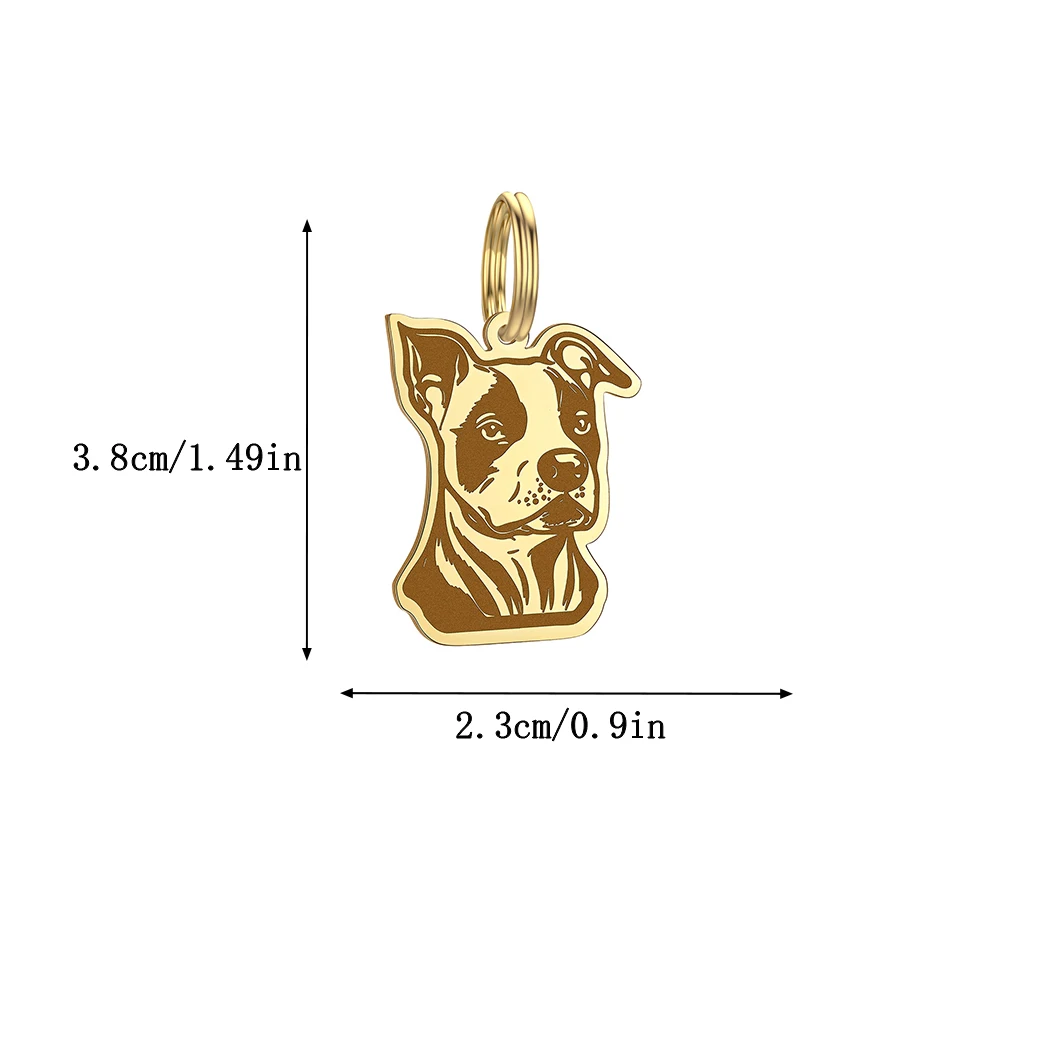 Персонализированная идентификационная бирка для собак из нержавеющей стали