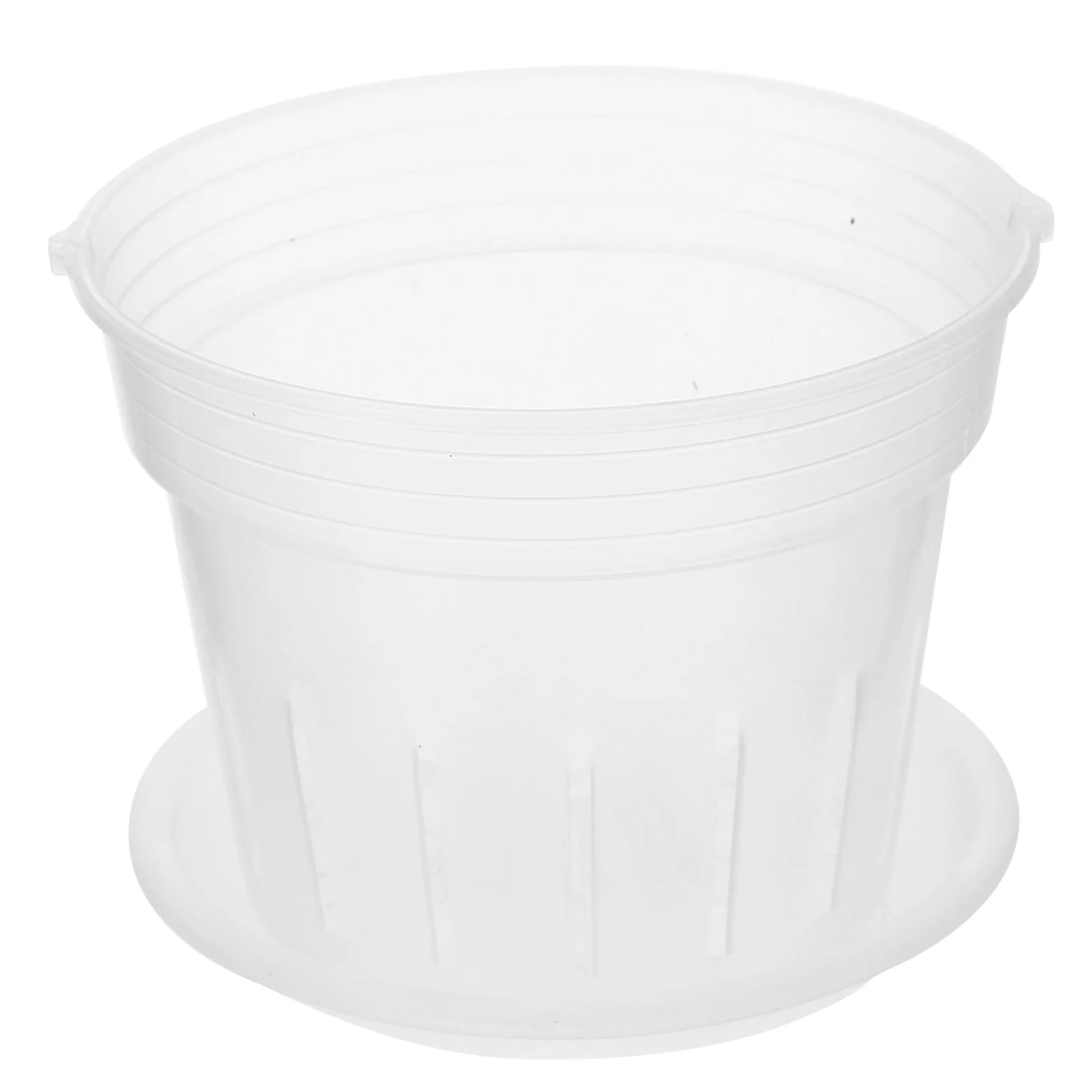 

1 Set Orchid Flowerpot Rounded Flower Pots Practical Pots Plastic Planting Cups Large planter