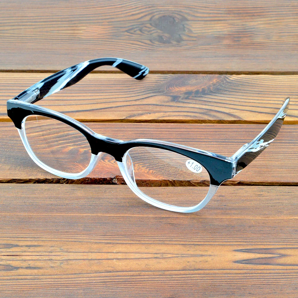 

Round Marble Pattern Frame Full-rim Retro Handcrafted Spectacles Multi-coated Fashion Reading Glasses +0.75 To +4