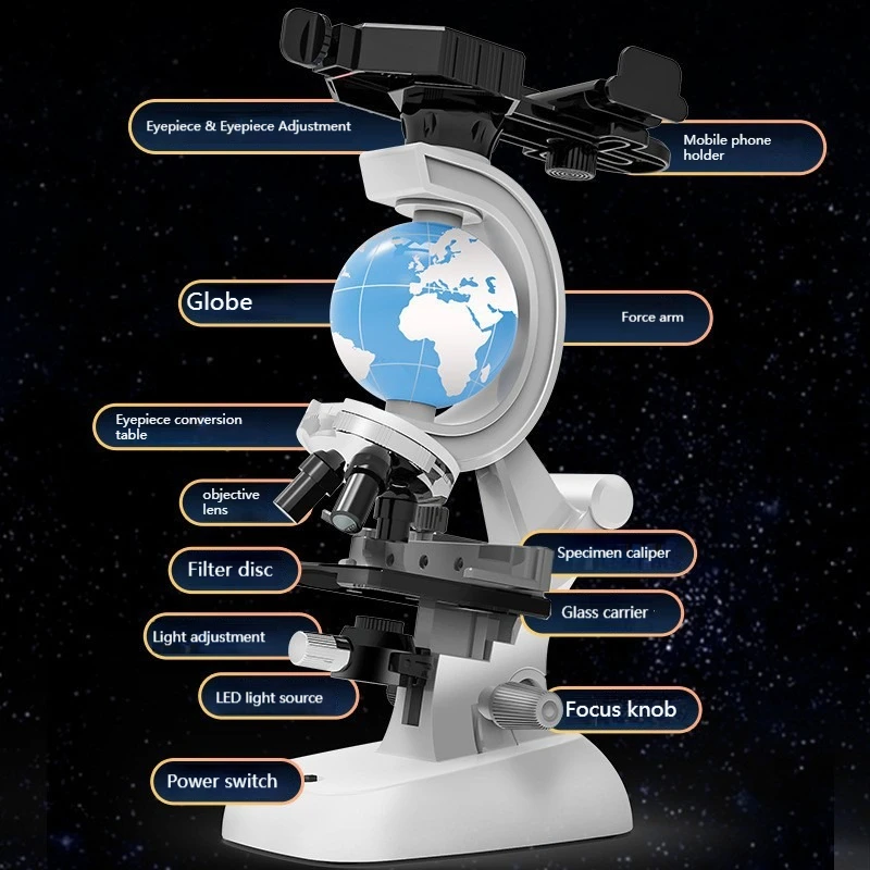 

Children's microscope science HD biology major primary school students 1200 times ultra clear experiment science and education e