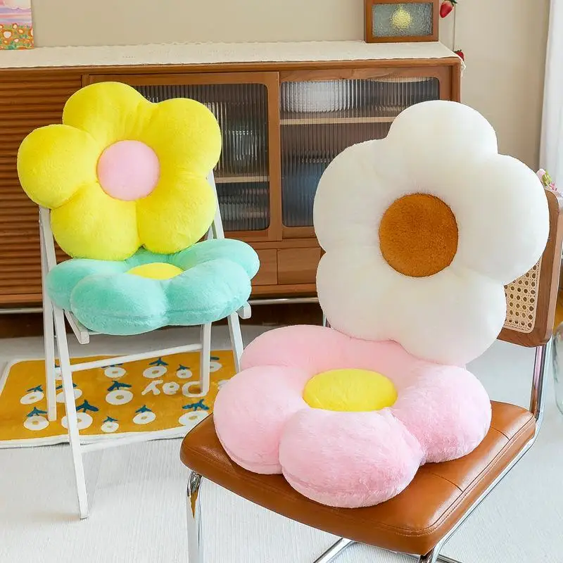 

Rabbit flower cushion office sofa chair student cushion petal futon sunflower cushion plush toy pillow plush toy