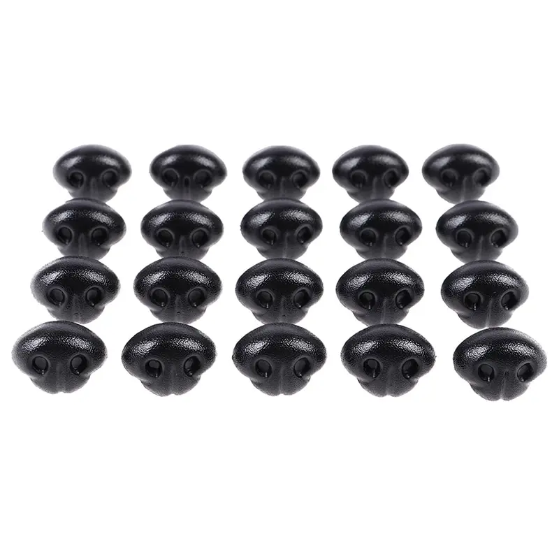 

20 шт. 15/18/20 мм Носы Для собак гладкие вставные пластиковые носы в виде животных аксессуары «сделай сам» для вязания крючком игрушки куклы пос...