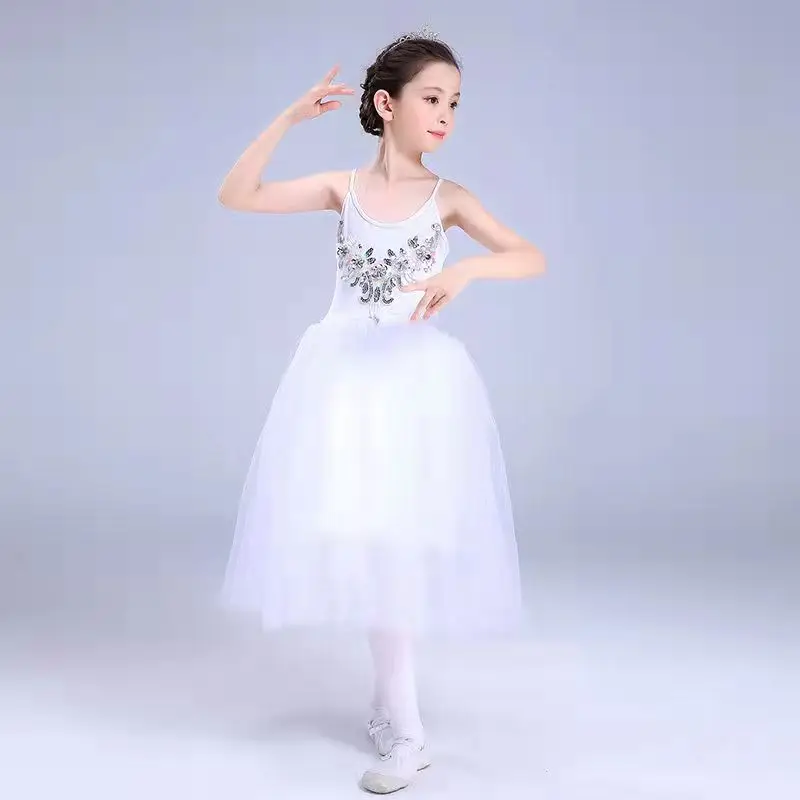 Детские Балетные танцевальные костюмы для девочек профессиональная Европейская