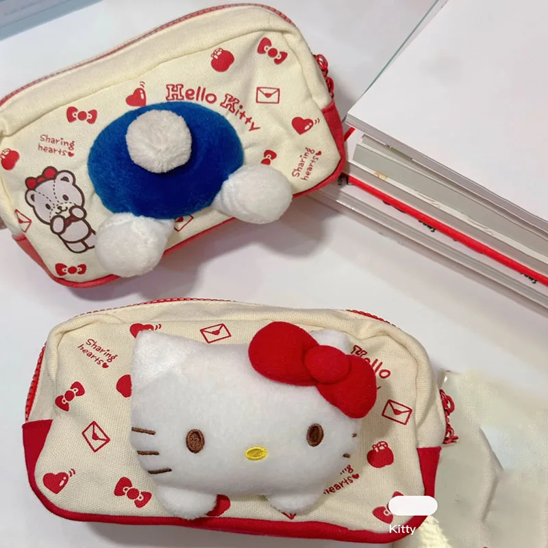 Женский школьный карандаш с мультяшным рисунком пенал для канцелярских