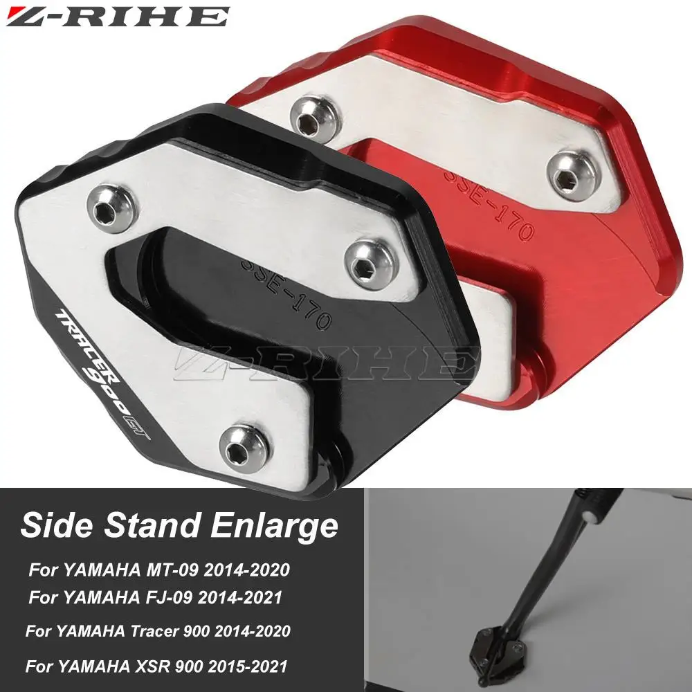 

For YAMAHA TRACER900 TRACER 900 GT 2018-2020 Motorcycle XSR900 XSR 900 MT09 FJ09 Kickstand Foot Side Stand Extension Pad Support
