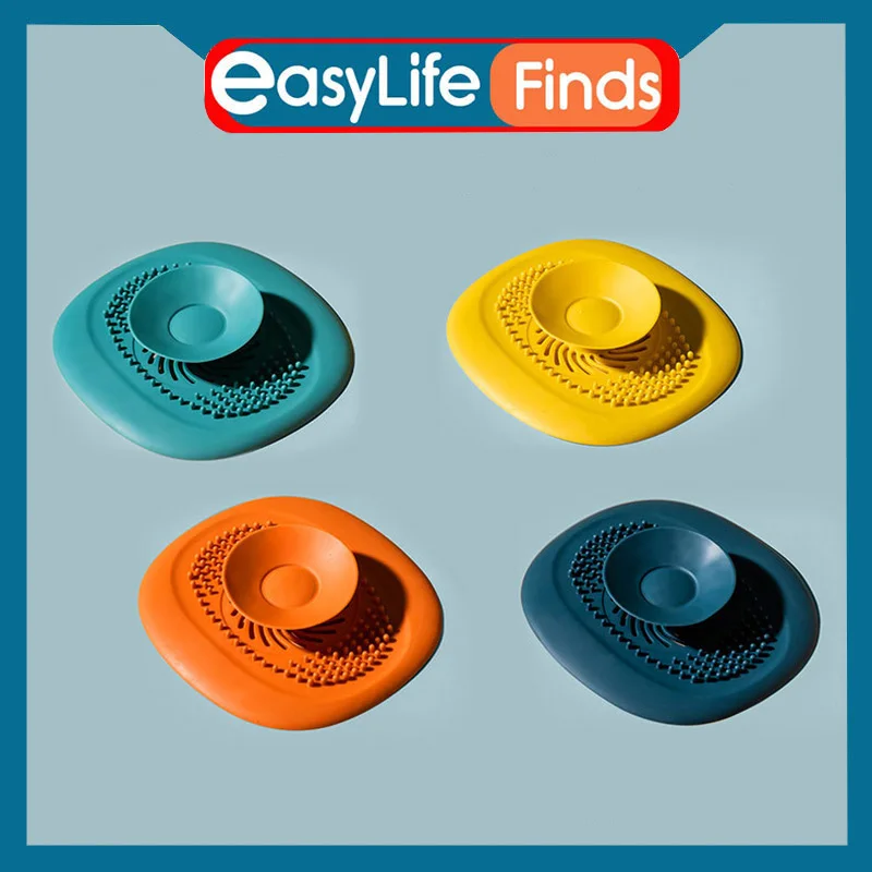 

Hair Filter Floor Drain Cover Silicone Kitchen Catcher Sink Anti-blocking Strainer Bath Stopper Drain Bathroom Accessories
