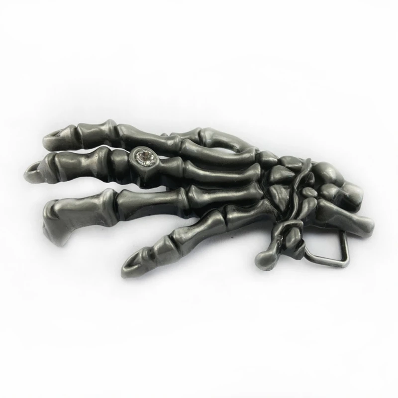 

Ковбойский ремень с пряжкой для мужчин, Модный повседневный ремень с пряжкой для взрослых в готическом стиле, скелет, ручной ремень с пряжкой для джинсов и брюк D5QB