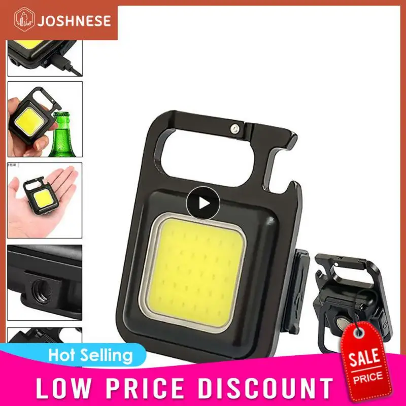 

Torch Strong Light Mini Bright Work Light Flashlight 2023 Cob Inspection Light Mini Led Usb Rechargeable Keychain Light Portable