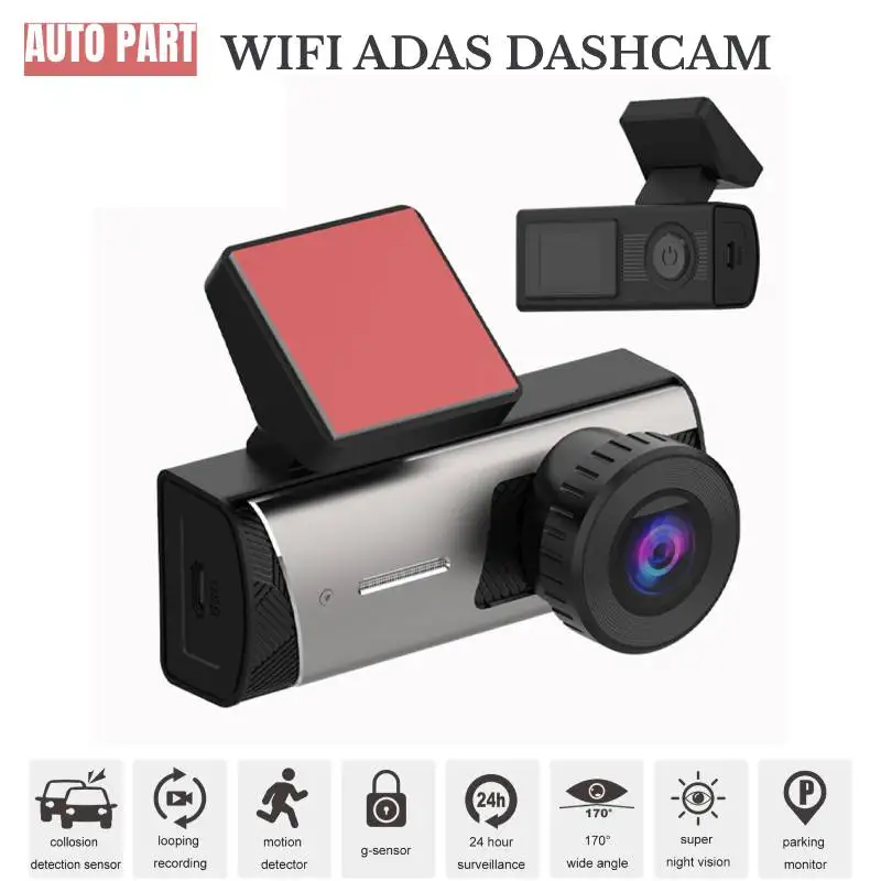 

1080P HD ADAS WIFI видеорегистратор автомобильный мини-видеорегистратор супер ночное видение рекордер для Android камера заднего вида Автомобильные ...