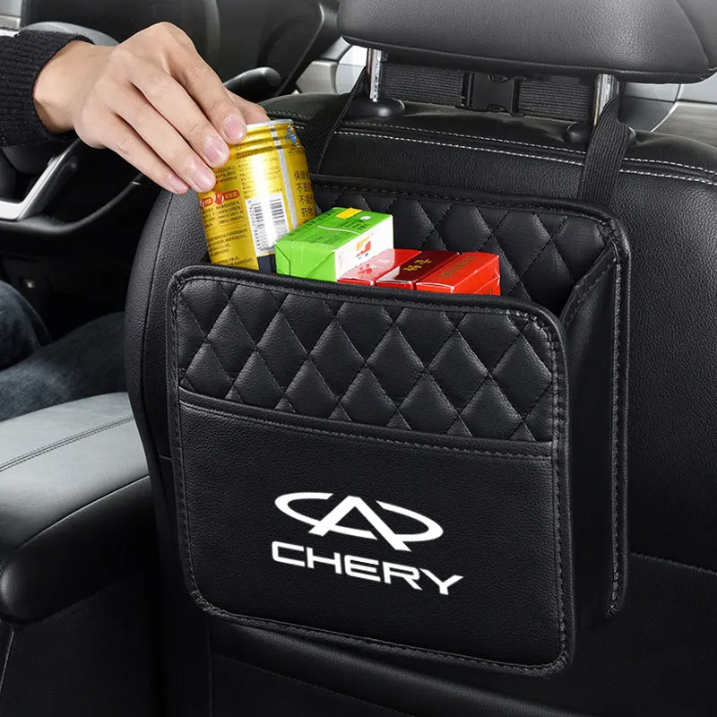 

Car Seat Back Multi-Pocket Snack Storage Bag For Chery TIGGO 457 Pro 8Pro Max MVM X22 DR3 Amulet Fora Fulwin T11 A35 Accessories