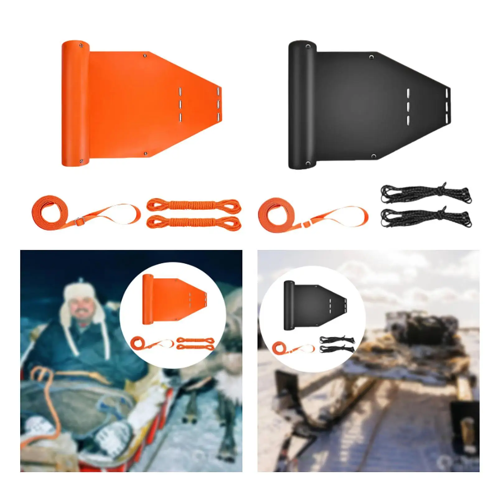 Сани с перетаскиванием оленя утолщенные многофункциональные сани для охоты и