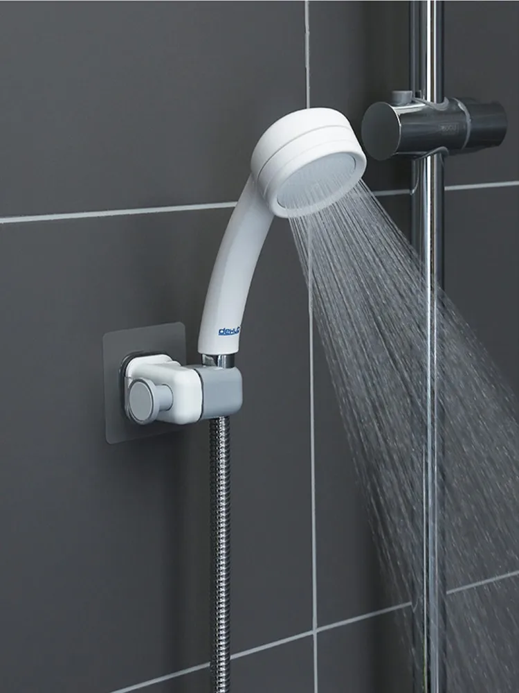 

Shower bracket Bathroom no-punching sucker type adhesive hook Adjustable waterproof sprinkler fixed base