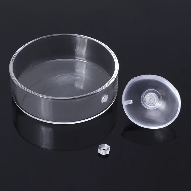 

New Arrival Fish Tank Feeder Aquarium Shrimp Glass Feeding Bowl Clear Dish Tray
