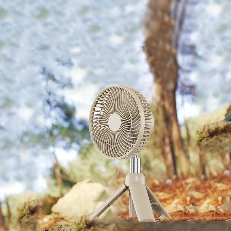 

Outdoor Fan Rechargeable Mini Folding Telescopic 4000Mah Electric For Household Office-C