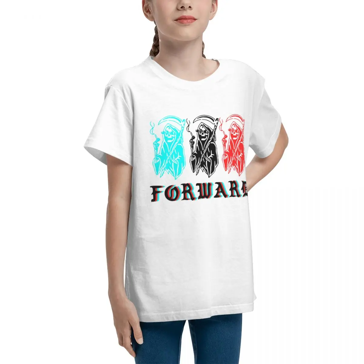 Классическая Базовая футболка Teeanger с круглым вырезом и коротким рукавом