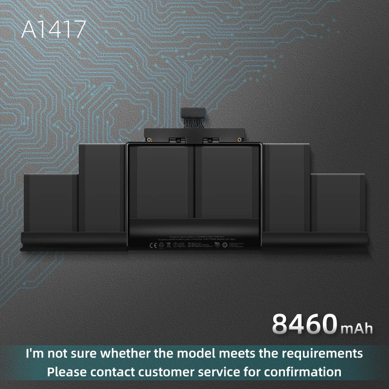 Новый оригинальный аккумулятор A1417 для ноутбука Apple A1398 (версия 2012-2013) MacBook Retina Pro 15
