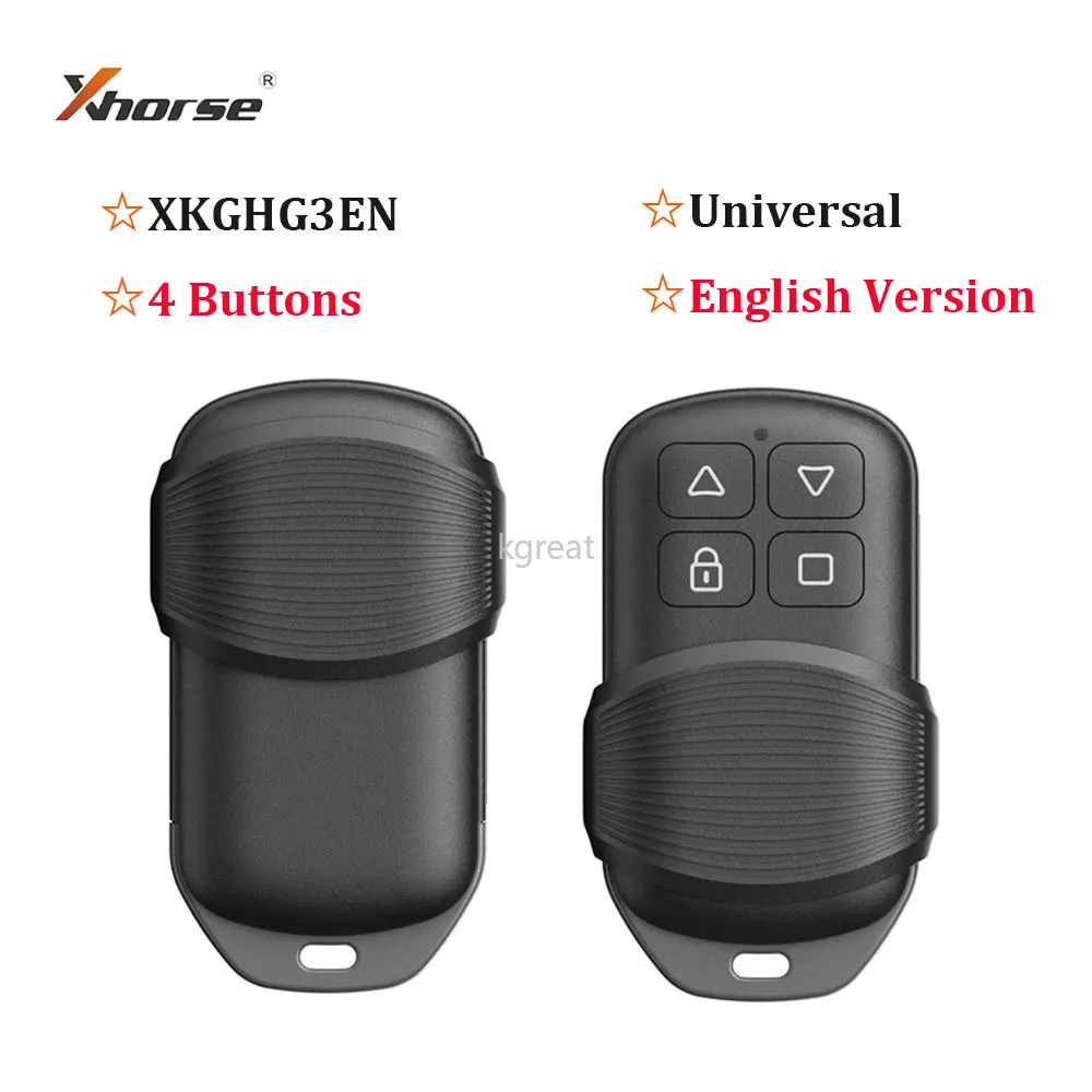 

5 шт. Xhorse XKGHG3EN Masker Garage Remote 315/433 МГц Переключатель Поддержка частоты Функция восстановления данных Работа с инструментом для ключа VVdi