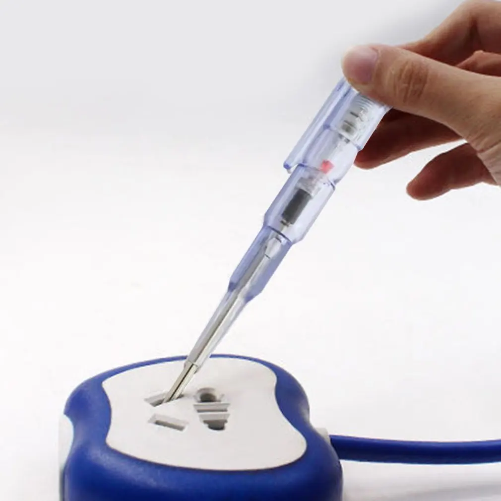 

Induced Electric Tester Pen Screwdriver Probe light Voltage Tester Detector AC/DC 70-250V Test Pen Pencil