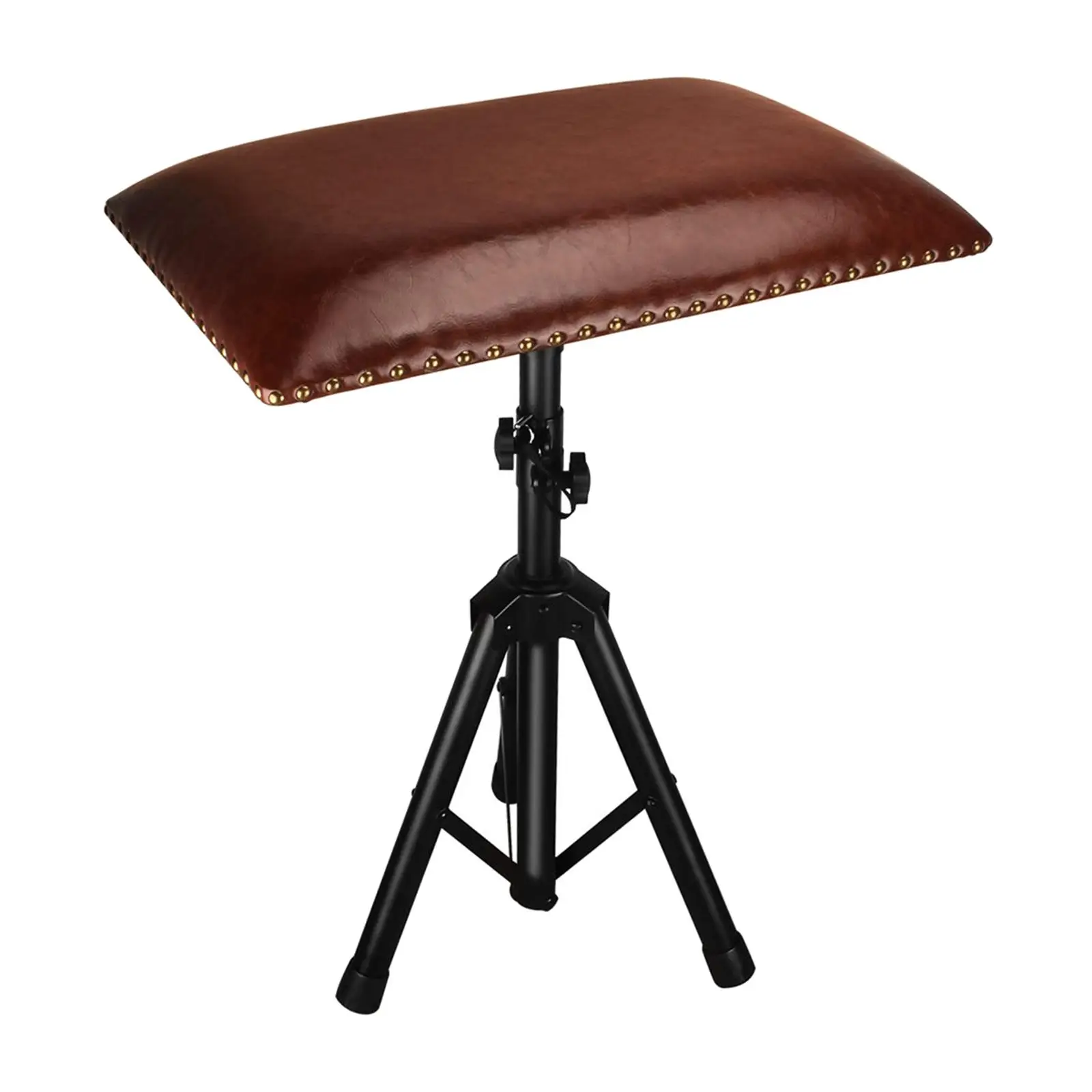 

Folding Tattoo Armrest Stand PU Leather Steel 180 Degrees Rotation Tripod Portable Leg Rest Support for Workstation Artist Salon