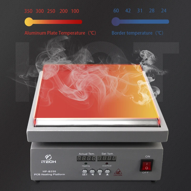 Фото HP-B540 Новая нагревательная платформа с постоянной температурой 3300 Вт 500x400 мм Инструмент для ремонта мобильных телефонов Платформа для предварительного нагрева печатной платы №3
