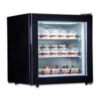 55L Freezers Small Household Refrigerator Commercial Glass Haagen-Dazs Ice Cream Freezer Multi-Function Cooling