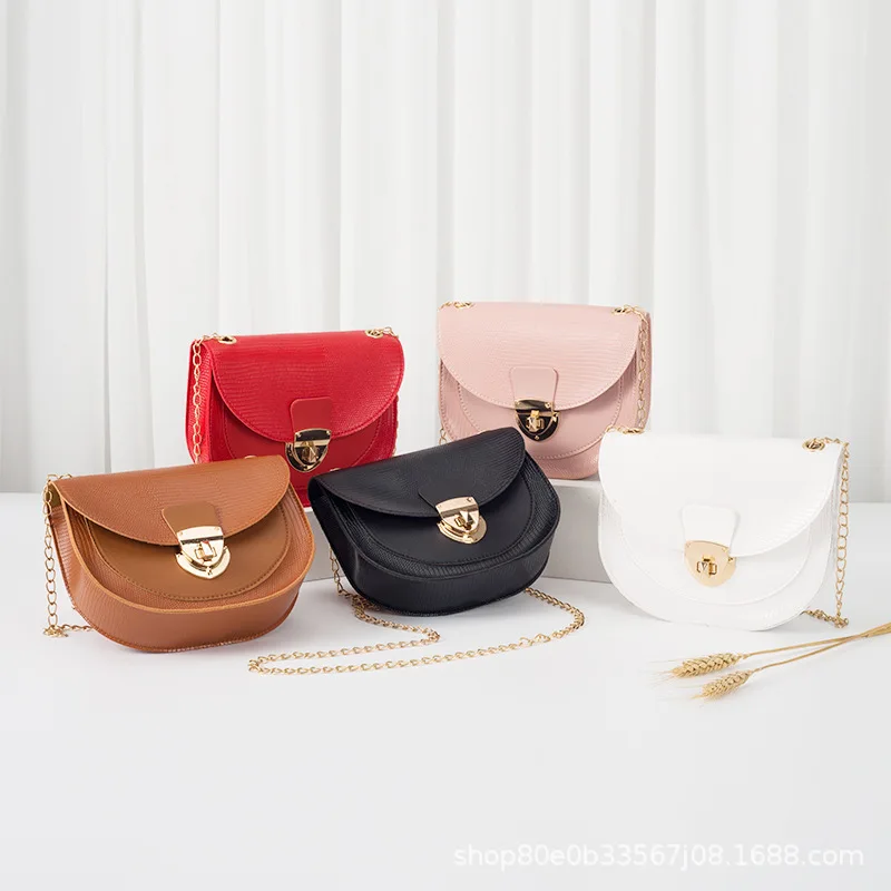 Crocodile saddle bag 2023women bags foreign trade small bag packet women's bag shoulder crossbody bag