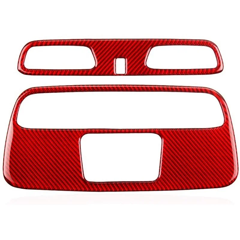 

For Chevrolet Camaro -2020 Real Carbon Fiber Roof Reading Light Lamp Panel Frame Cover Trim Sticker Accessories