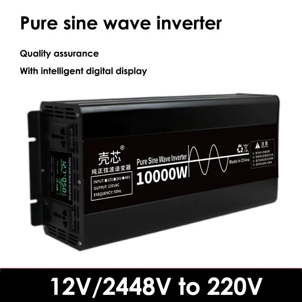 

Led Display Pure Sine Wave Inverter Portable Pure Sine Wave Solar Inverter 1600w 2200w 3000w Voltage Transformer Power Converter