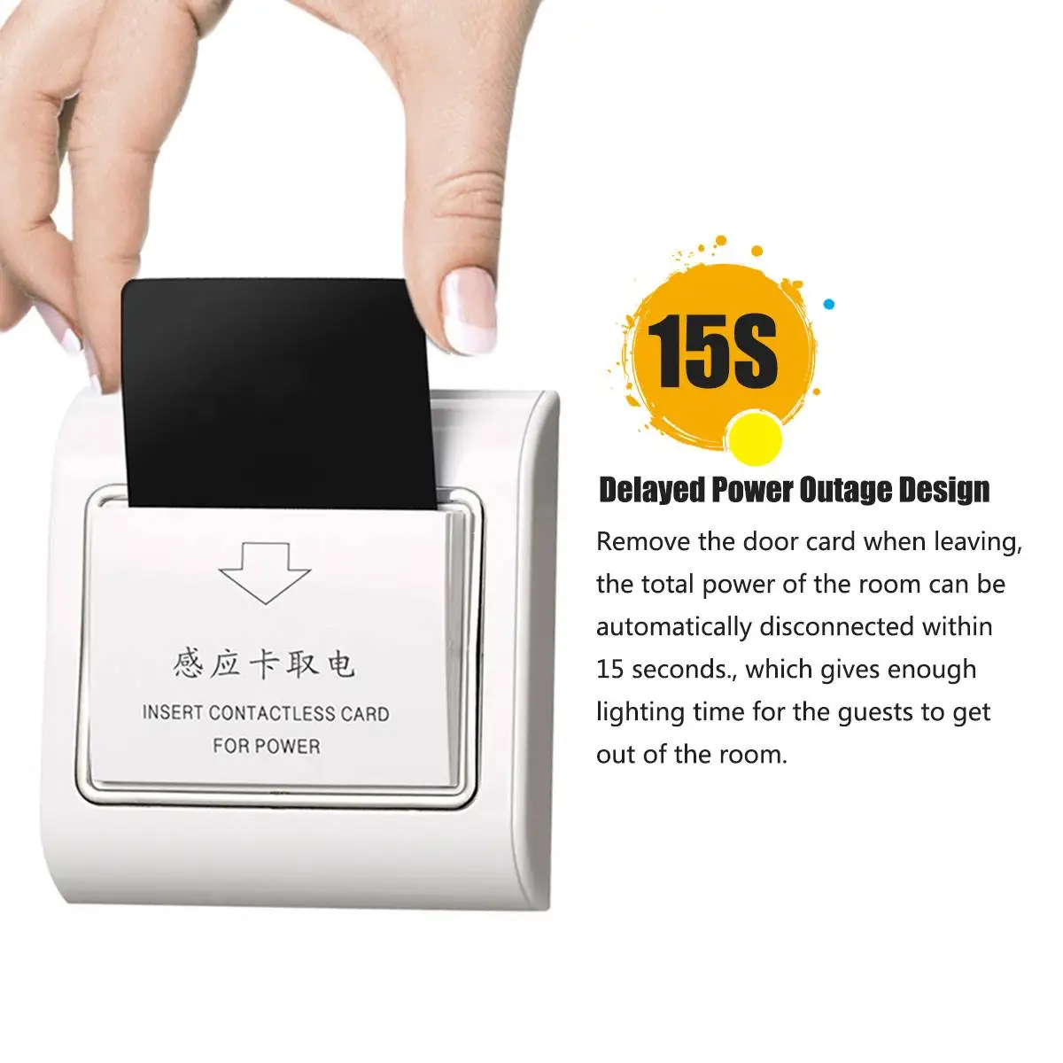 

Hotel Card Switch Energy Saving Switch Key Card Sensor Switch Electricity Panel Switch