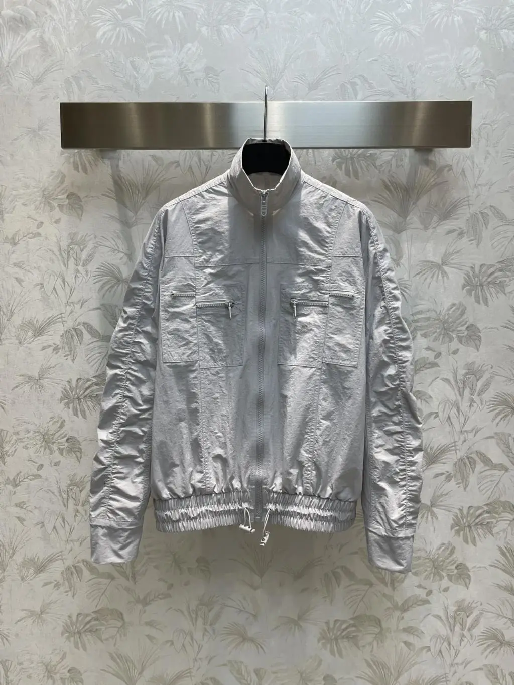 

Coat Stand Collar Pleated Design Fashionable Elegant Slim Slimming Casual All-Matching 2023 summer women's new hot