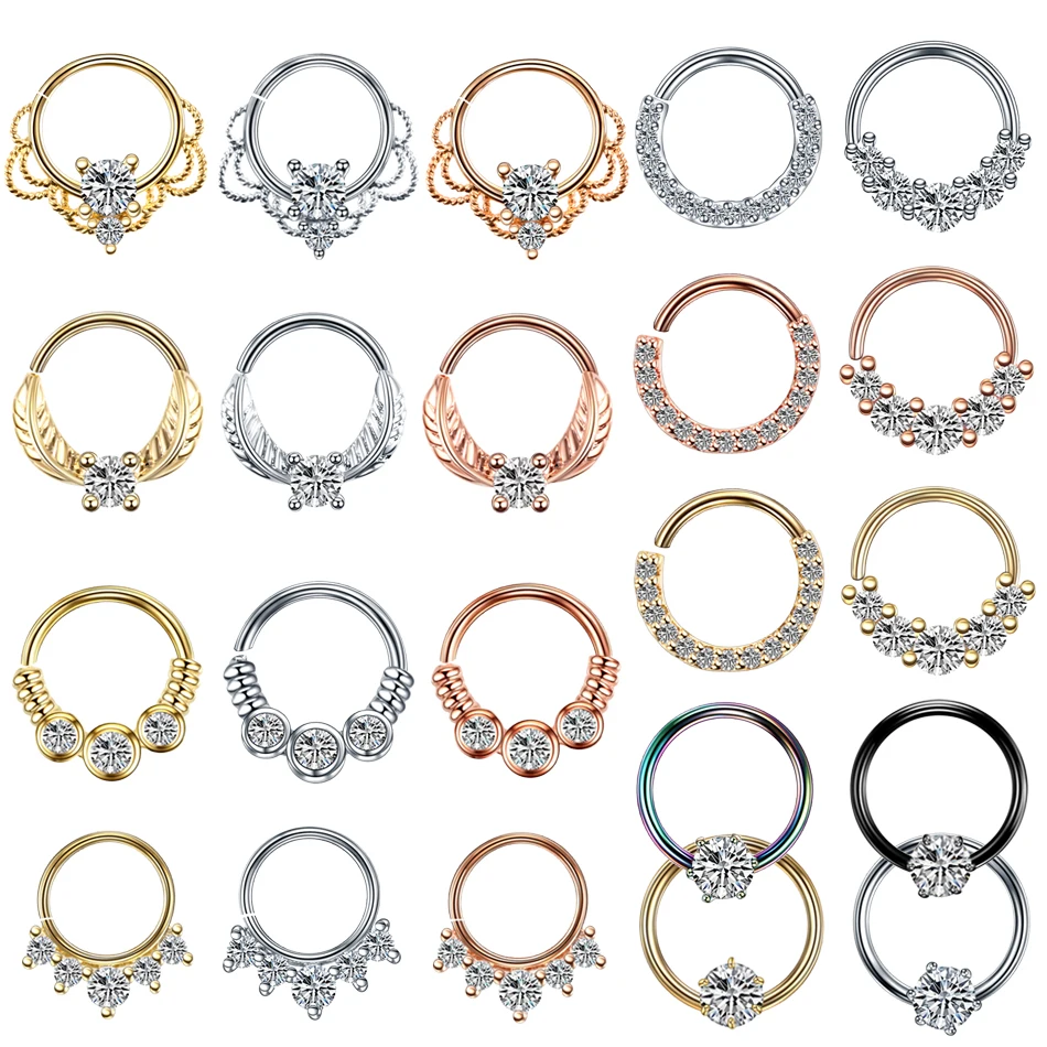 

1Pc Copper Nose Piercing Ring Nase Septum Piercing Ring Nariz Piercing Ear Cartilage Tragus Piercing Nose Hoops Body Jewelry