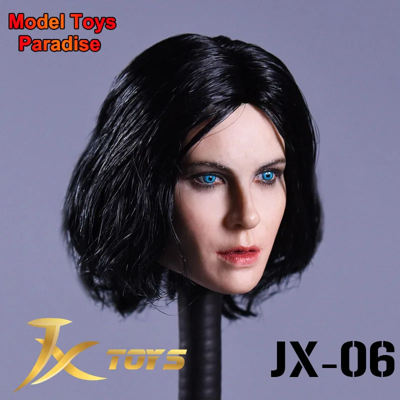 

1/6 Women Soldier Vampire Kate Beckinsale Head Sculpt Charming Blue Eyes Beauty Head Model Fit 12inch TBL PH Action Figure Body