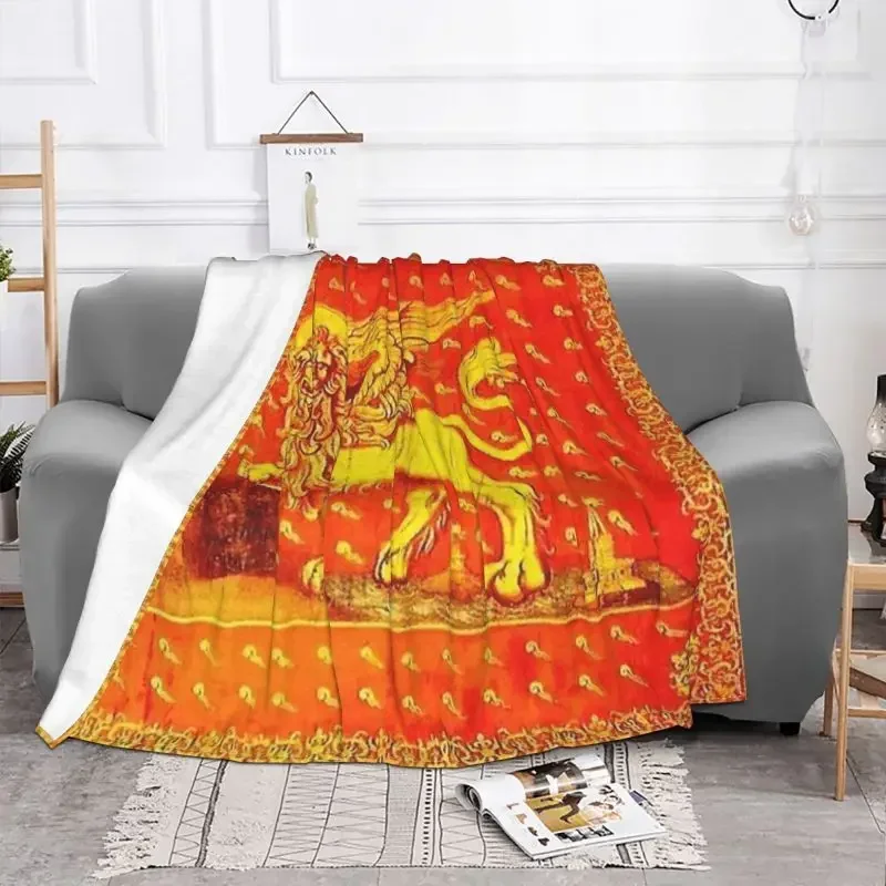 Венецианский флаг 3D одеяла с принтом удобное мягкое фланелевое одеяло для дивана