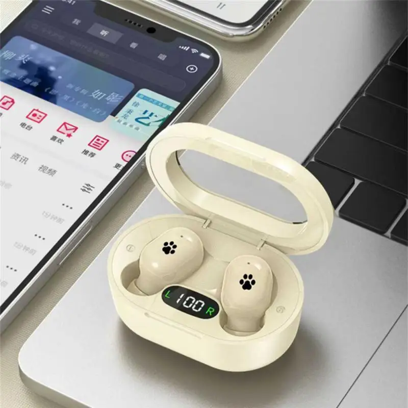 

Eight Nuclear Bionic Diaphragm Wireless Headset Long Endurance In-ear Sports Headset Noise Reduction Portable Led Screen